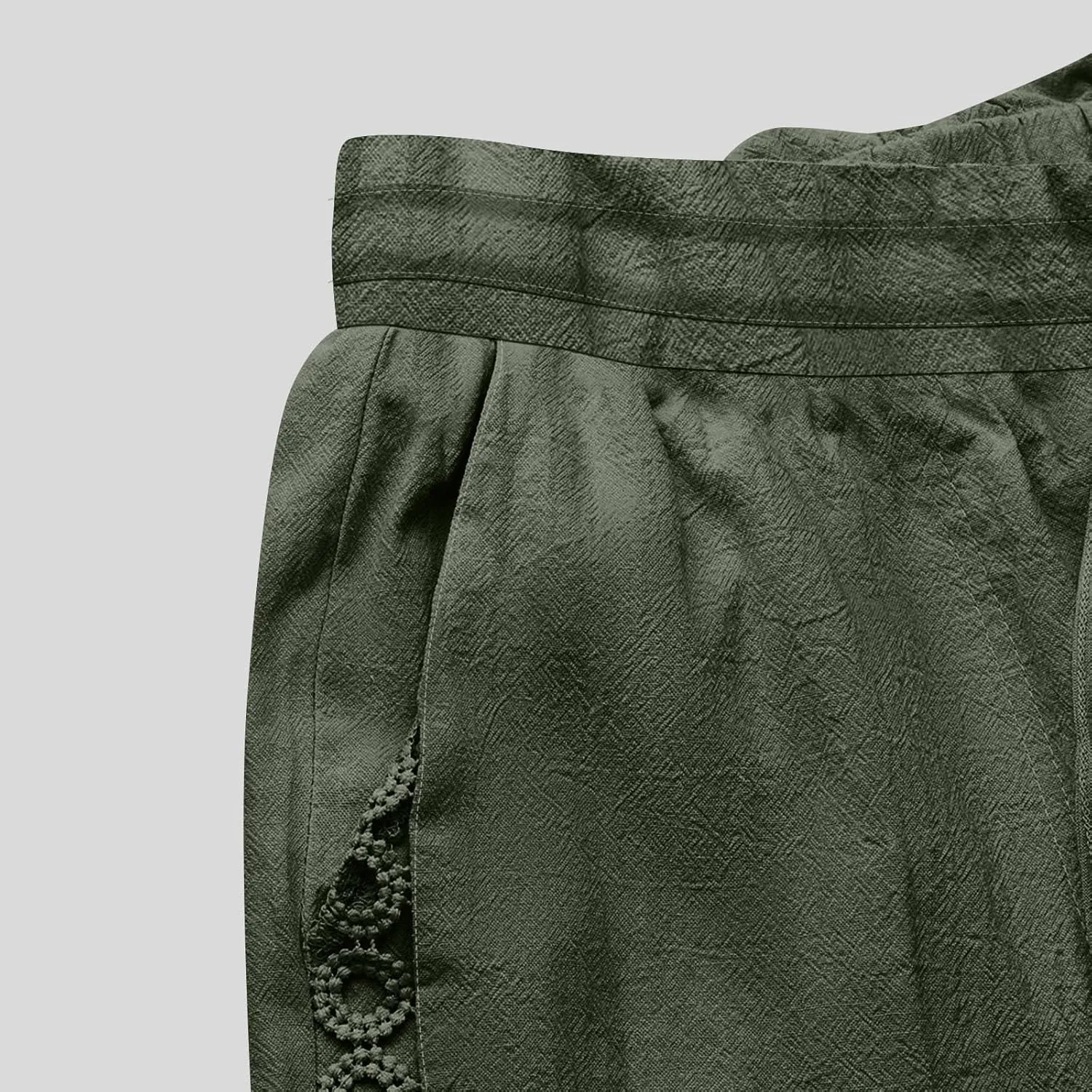 High Waisted Linen Pants for Women Straight Wide Leg Linen Pants for Women Dressy Flowy Beach Pants Trousers