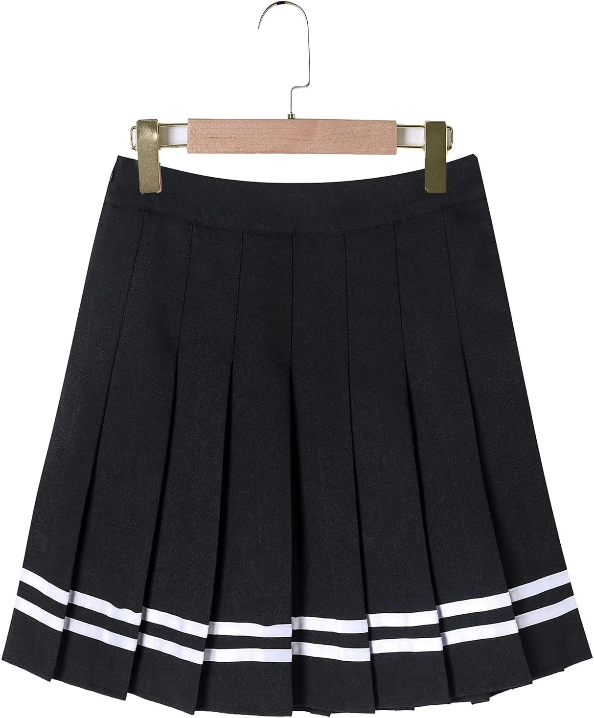 Hoerev Women Girls Short High Waist Pleated Skater Tennis Skirt