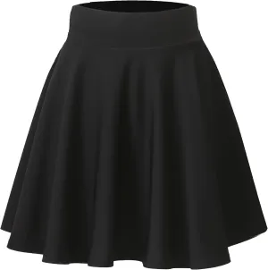 Hoerev Women Girls Short High Waist Pleated Skater Tennis Skirt