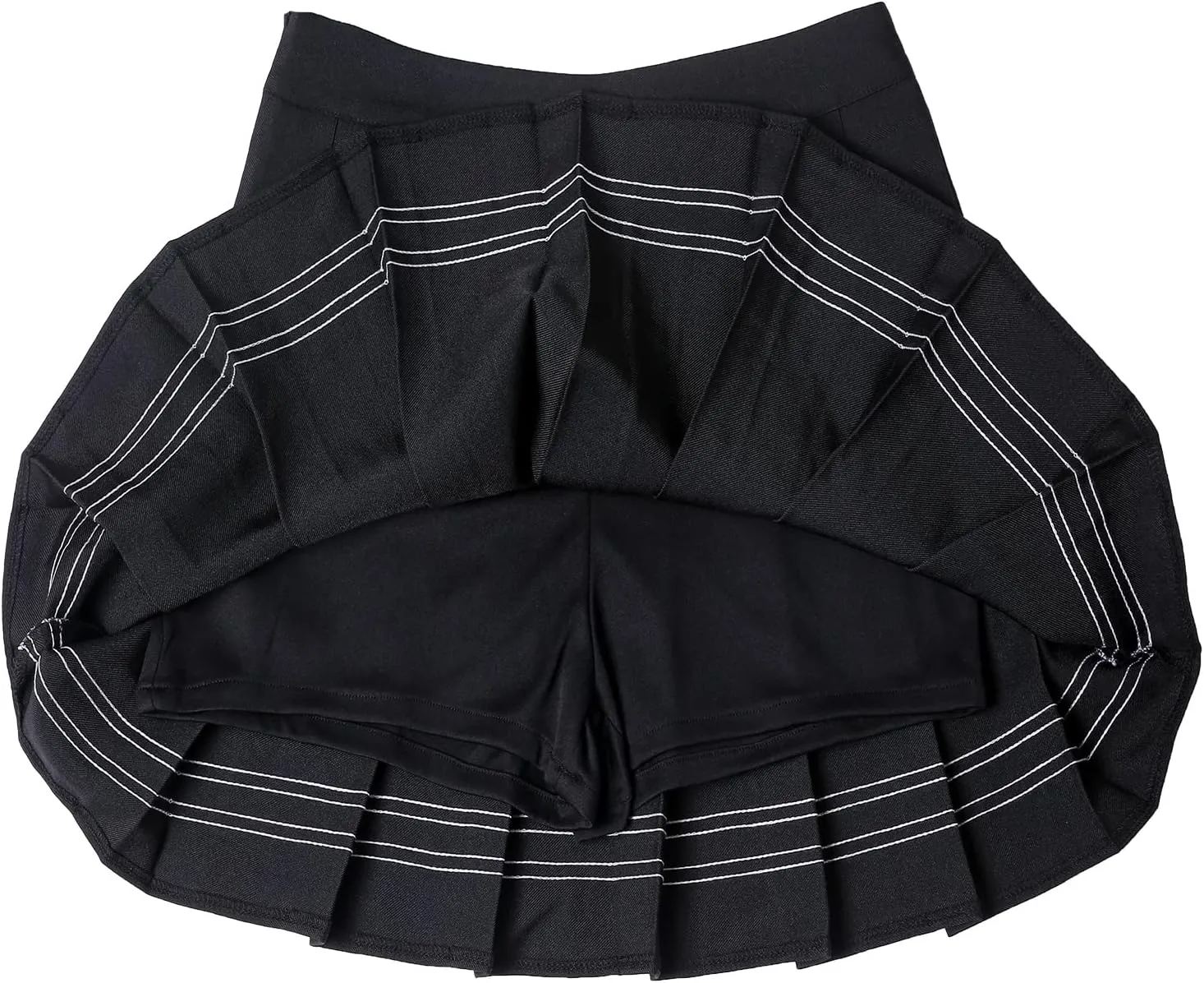 Hoerev Women Girls Short High Waist Pleated Skater Tennis Skirt