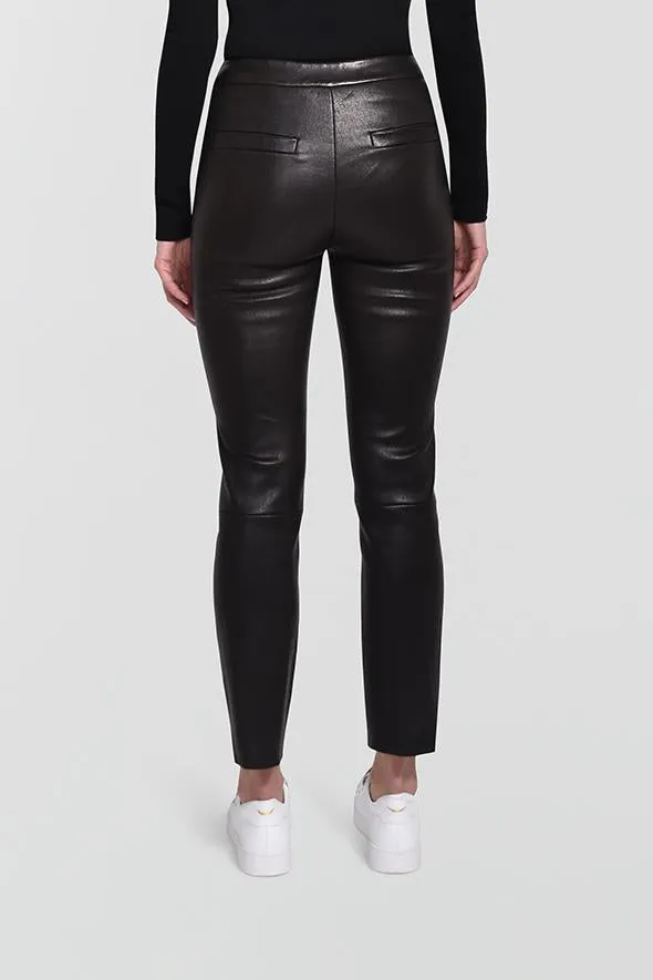 Husk Leather Pant - Black