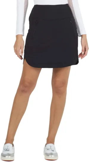 IBKUL Athleisure Wear Sun Protective UPF 50  Icefil Cooling Tech Solid 17 1/2 in Straight Skort - 28000