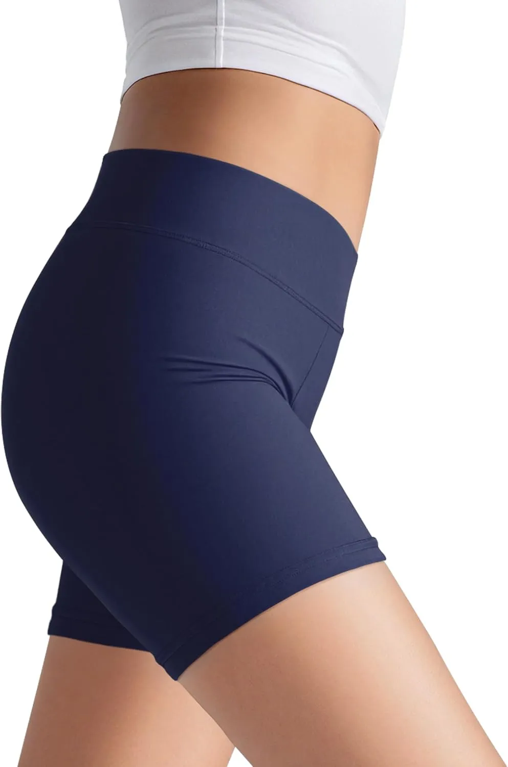 JOCMIC Girls Athletic Shorts Kids Dance High Waisted Yoga Short for Bike Gym Volleyball Running