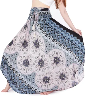 Lannaclothesdesign Women's Long Maxi Skirt Bohemian Gypsy Hippie Style Clothing Boho Skirts