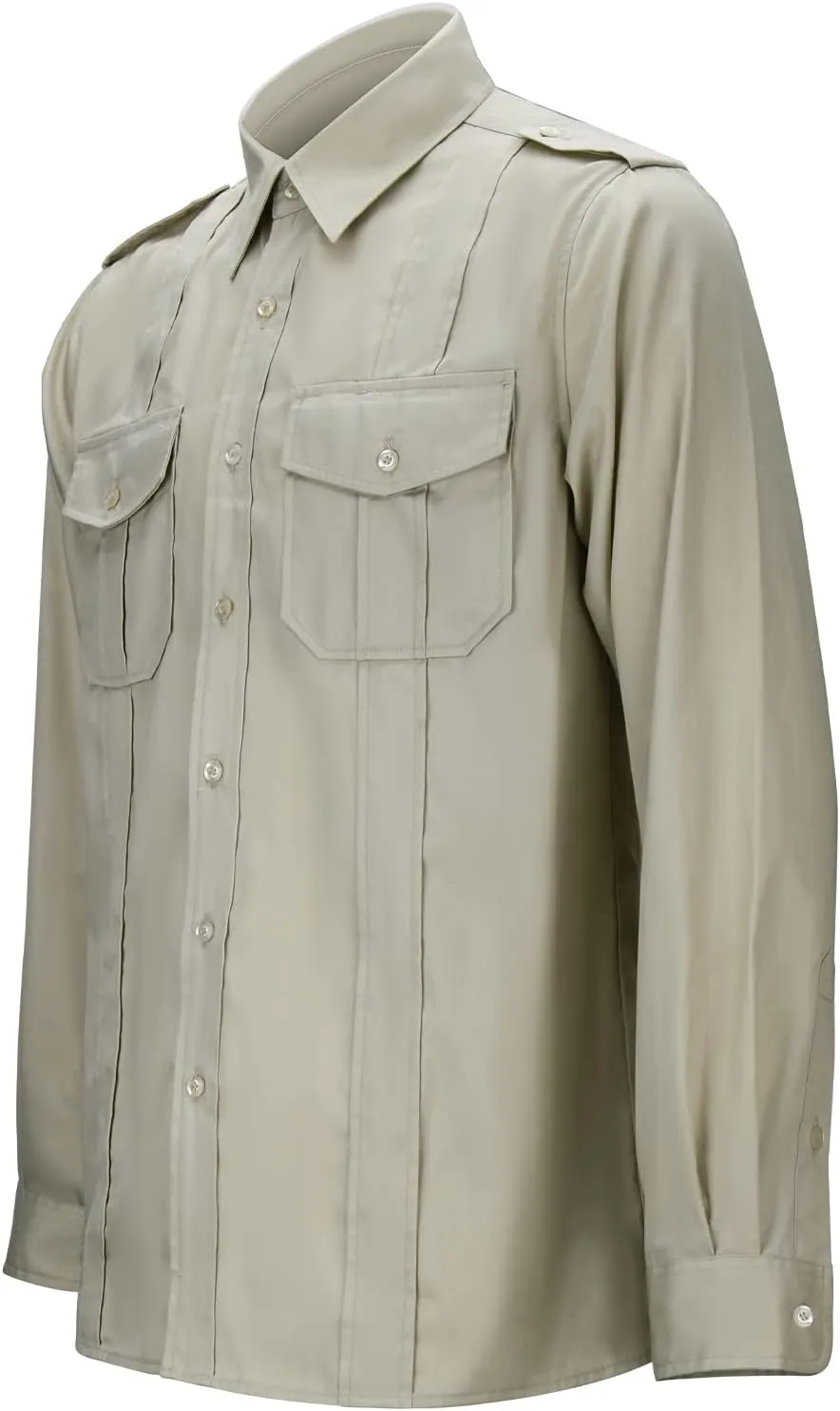 Mens Adventure Shirt Jones Jr. Shirt Raiders Safari Costume Dr. Henry Tops with Pockets Halloween Cosplay Outfit