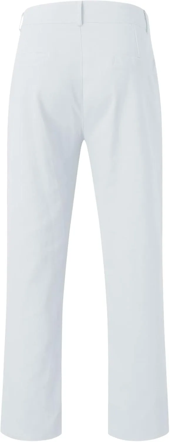 Mens Casual Stretch Dress Pants Slim Fit Solid Color Skinny Long Work Pant Flat-Front Business Golf Dress Chinos Pant