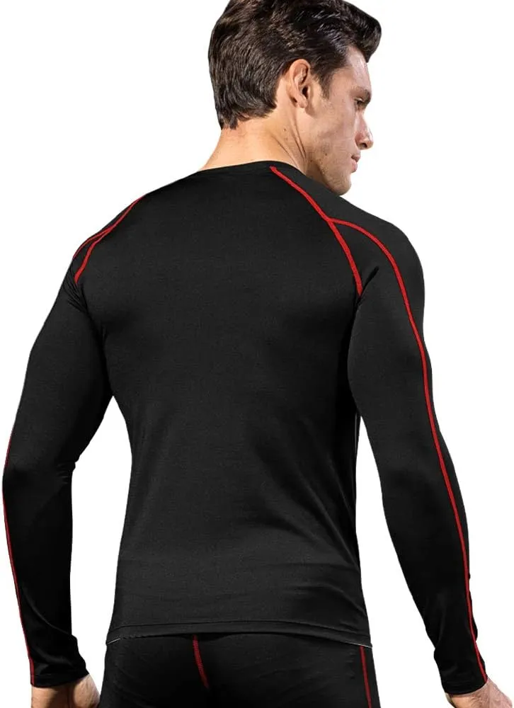 Men's Compression Shirts Long Sleeve Athletic Workout Tops Gym Undershirts Active Sports Baselayers