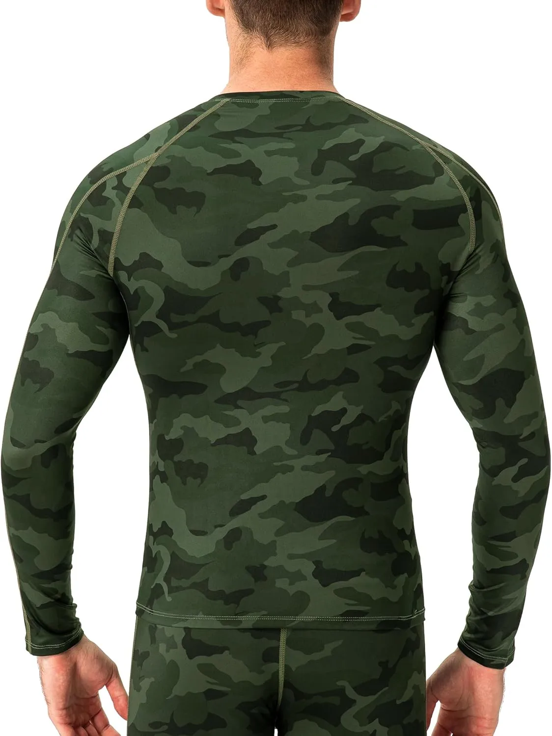 Men's Compression Shirts Long Sleeve Athletic Workout Tops Gym Undershirts Active Sports Baselayers