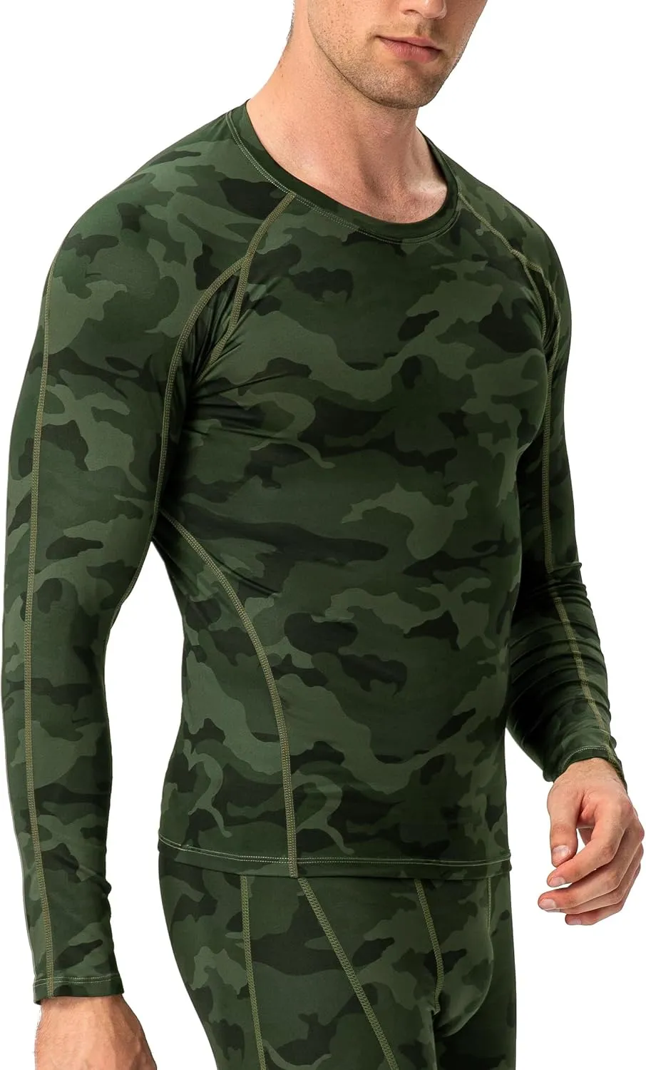 Men's Compression Shirts Long Sleeve Athletic Workout Tops Gym Undershirts Active Sports Baselayers