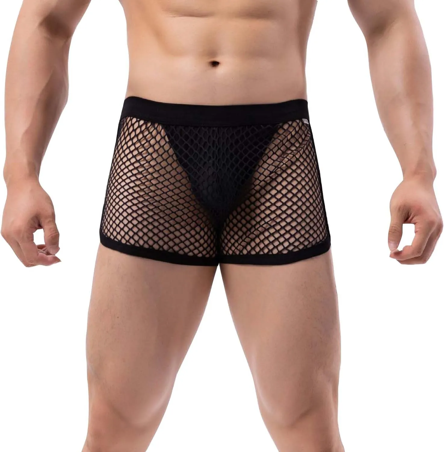 Men's Fashion Design Sexy Style Mesh Personality Shorts