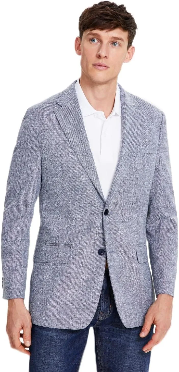 Mens Modern fit Sport Coat Blazer 38 S Blue