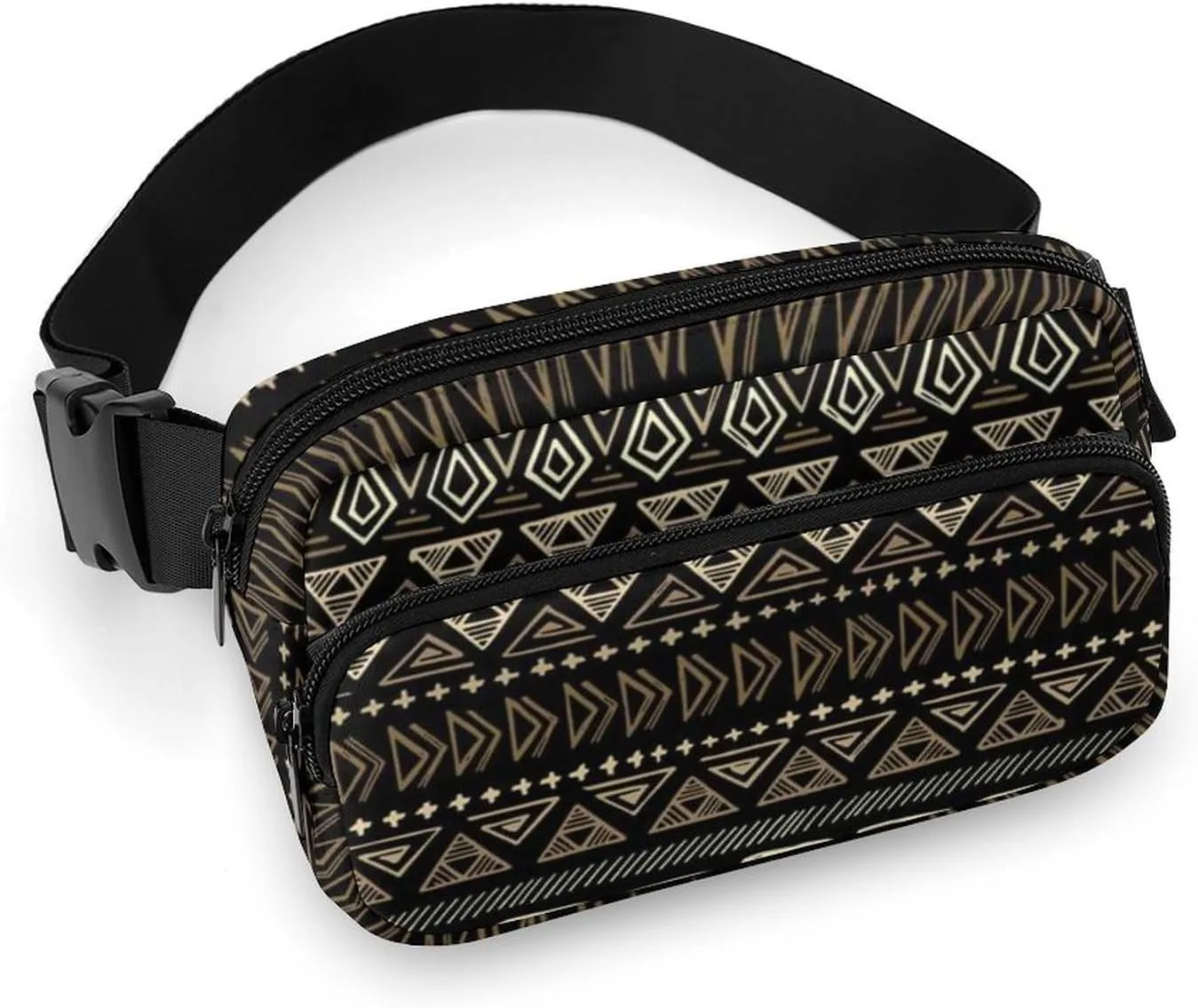 Mens Outdoor Adventure Waist Pack Adjustable Crossbody Fanny Bag Compatible with Southwestern Aztec Native American Decoration