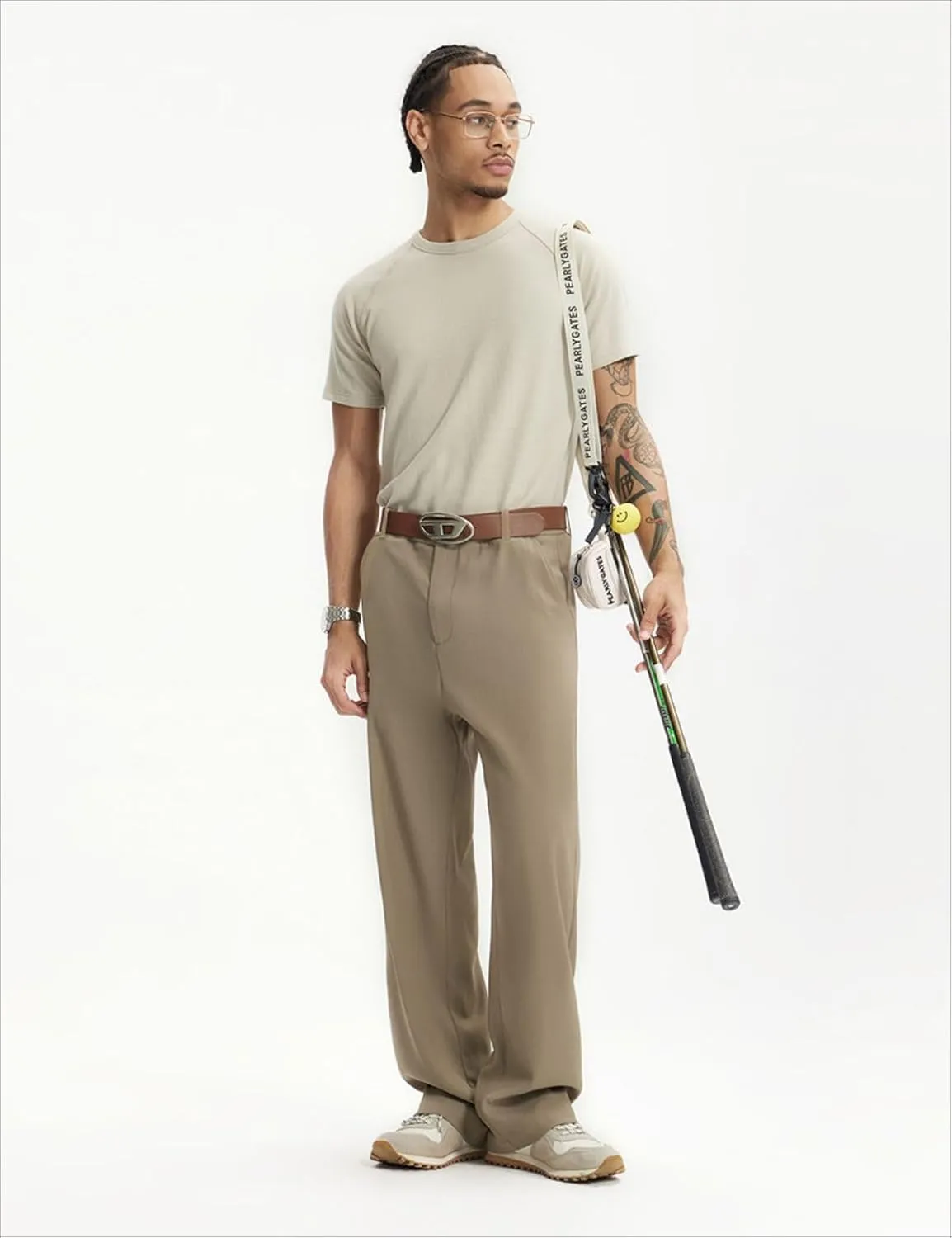 Men's Teen Loose Fit Wide Leg Dress Pants Casual Solid High Waist Straight Leg Trousers with Pocket