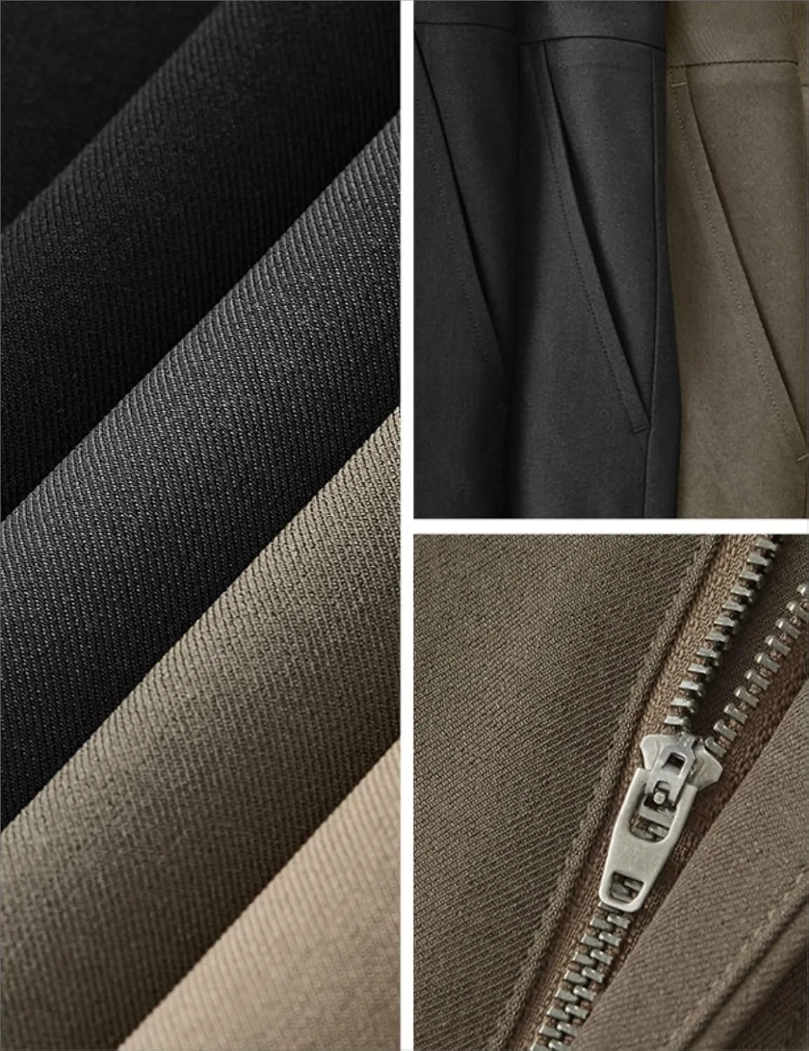 Men's Teen Loose Fit Wide Leg Dress Pants Casual Solid High Waist Straight Leg Trousers with Pocket