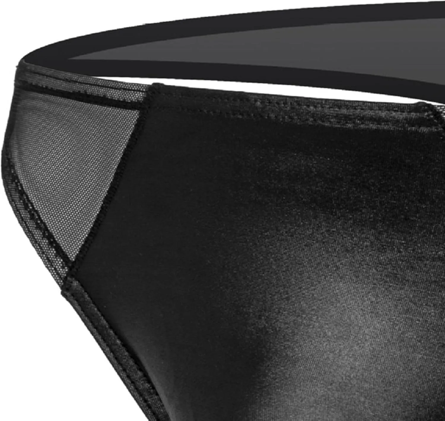 Men'S Thong Faux Leather Briefs Bikini Underwear Low Waist G-Strings Thongs Naughty Sexy Lingerie Athletic Jockstrap