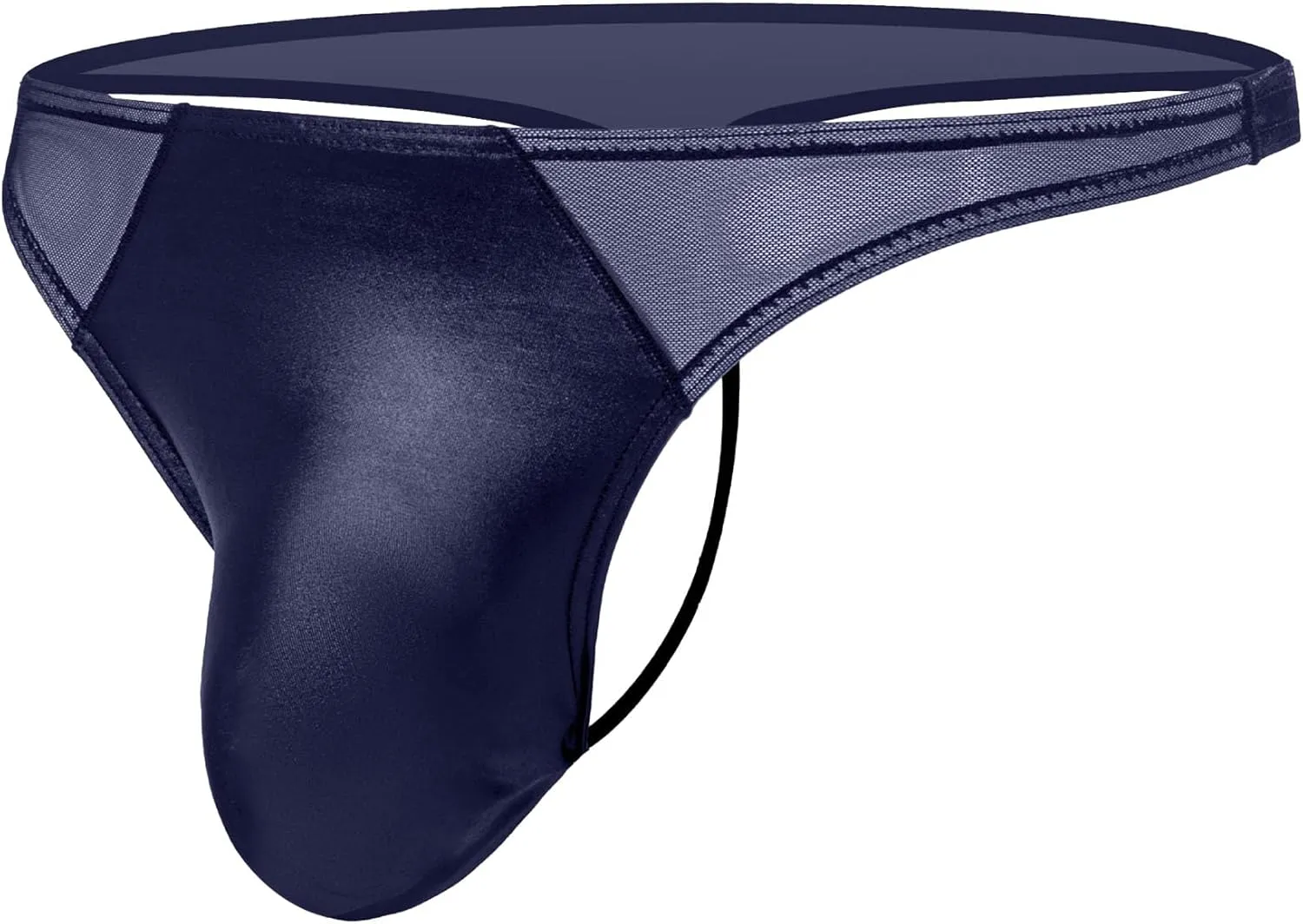 Men'S Thong Faux Leather Briefs Bikini Underwear Low Waist G-Strings Thongs Naughty Sexy Lingerie Athletic Jockstrap