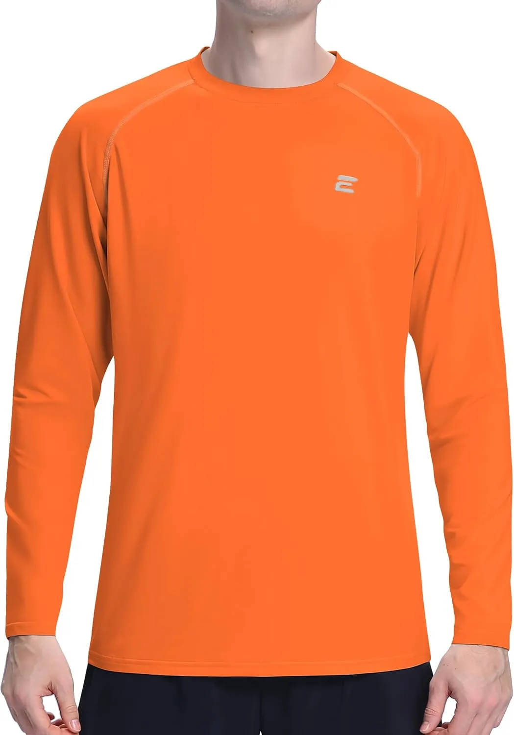 Men's UPF 50  Sun Protection Shirts UV SPF Long Sleeve Rash Guard Fishing Swim Shirt Quick Dry