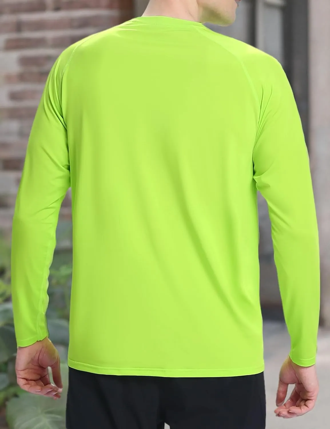Men's UPF 50  Sun Protection Shirts UV SPF Long Sleeve Rash Guard Fishing Swim Shirt Quick Dry