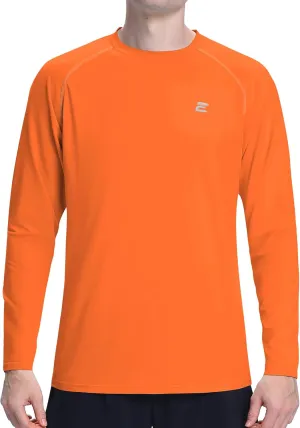 Men's UPF 50  Sun Protection Shirts UV SPF Long Sleeve Rash Guard Fishing Swim Shirt Quick Dry