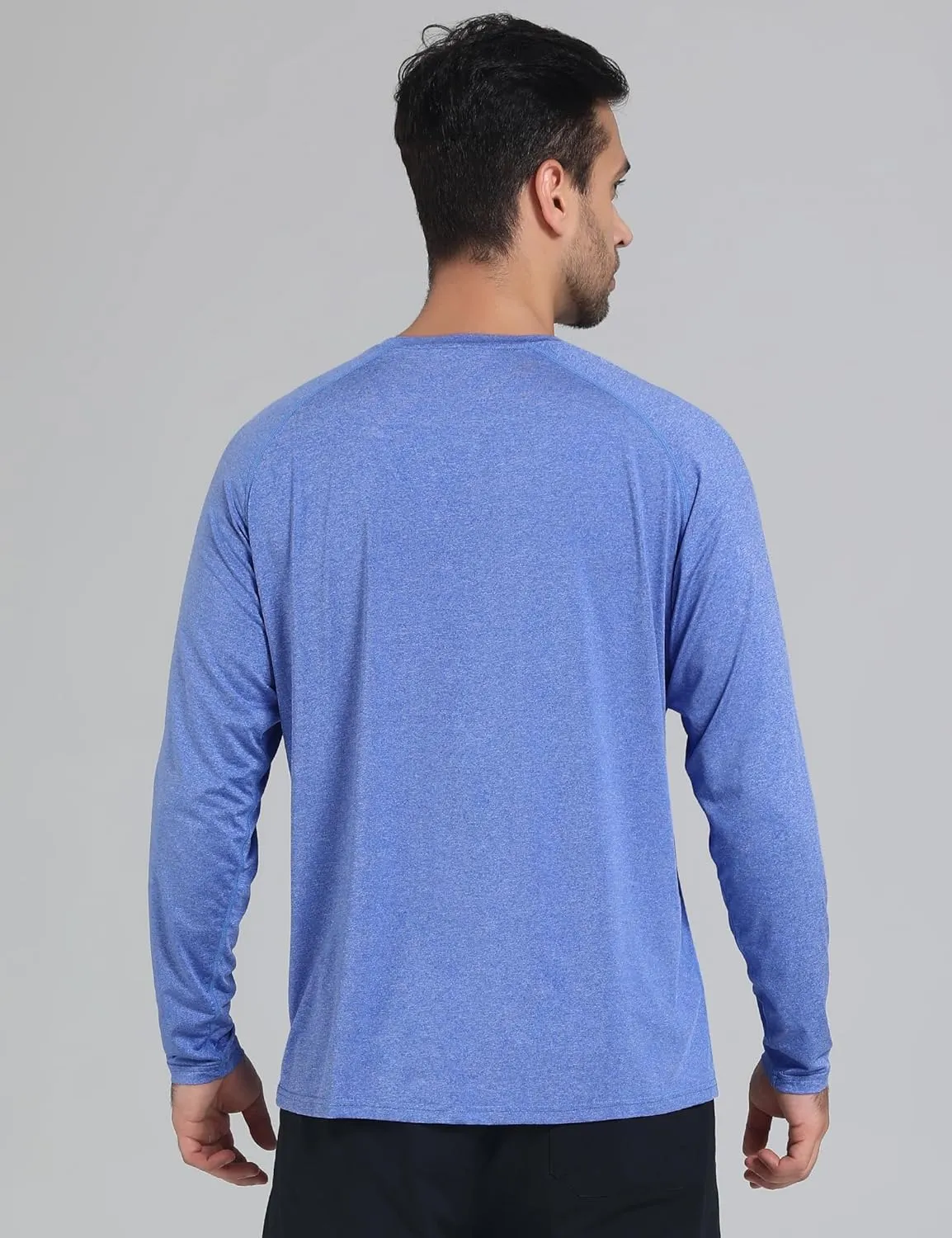 Men's UPF 50  Sun Protection Shirts UV SPF Long Sleeve Rash Guard Fishing Swim Shirt Quick Dry