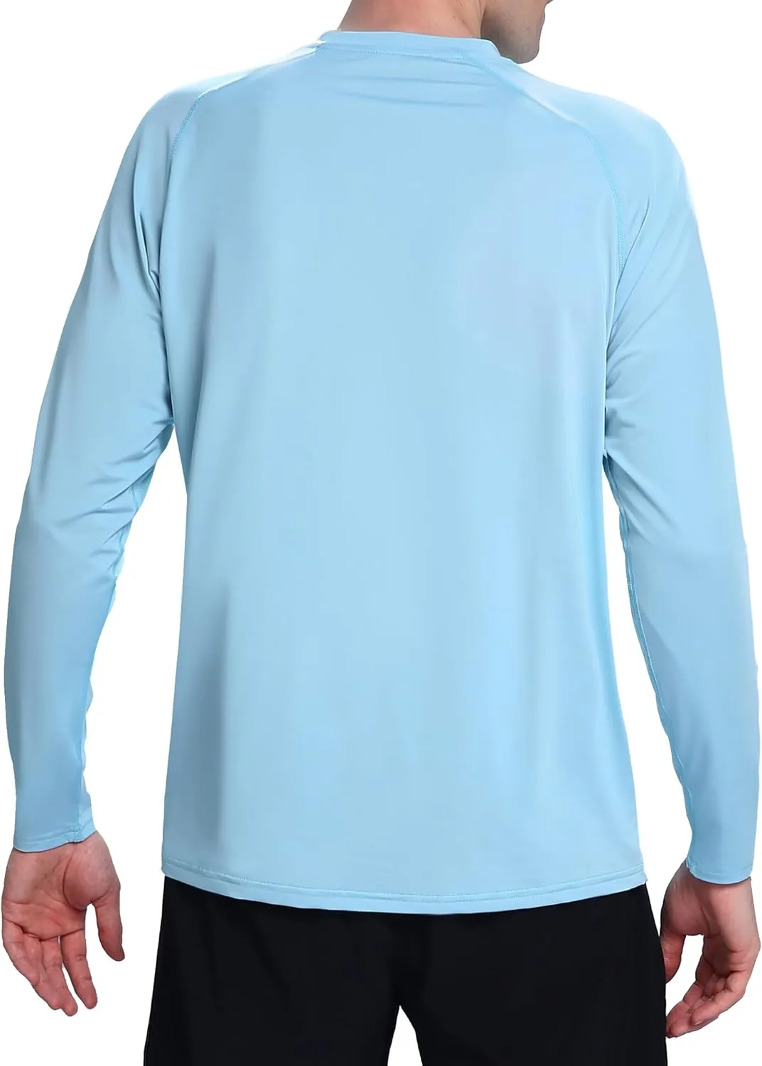 Men's UPF 50  Sun Protection Shirts UV SPF Long Sleeve Rash Guard Fishing Swim Shirt Quick Dry