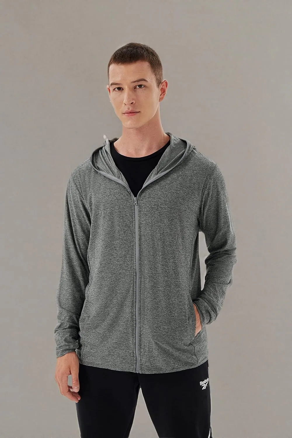 Mens UPF 50  UV Full Zip Sun Protection Hoodie Jacket With Thumb holes Cooling Lightweight Fishing Hiking Cooling Shirts men