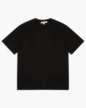 Merz b. Schwanen Good Originals 2M15C Cropped Classic Fit 6.8oz Sturdy Jersey Tee - Black