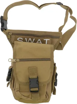 Mikikit Outdoor Leg Bag Hiking Thigh Pouch Waterproof Oxford Fabric for Travel Camping Hiking Adventure