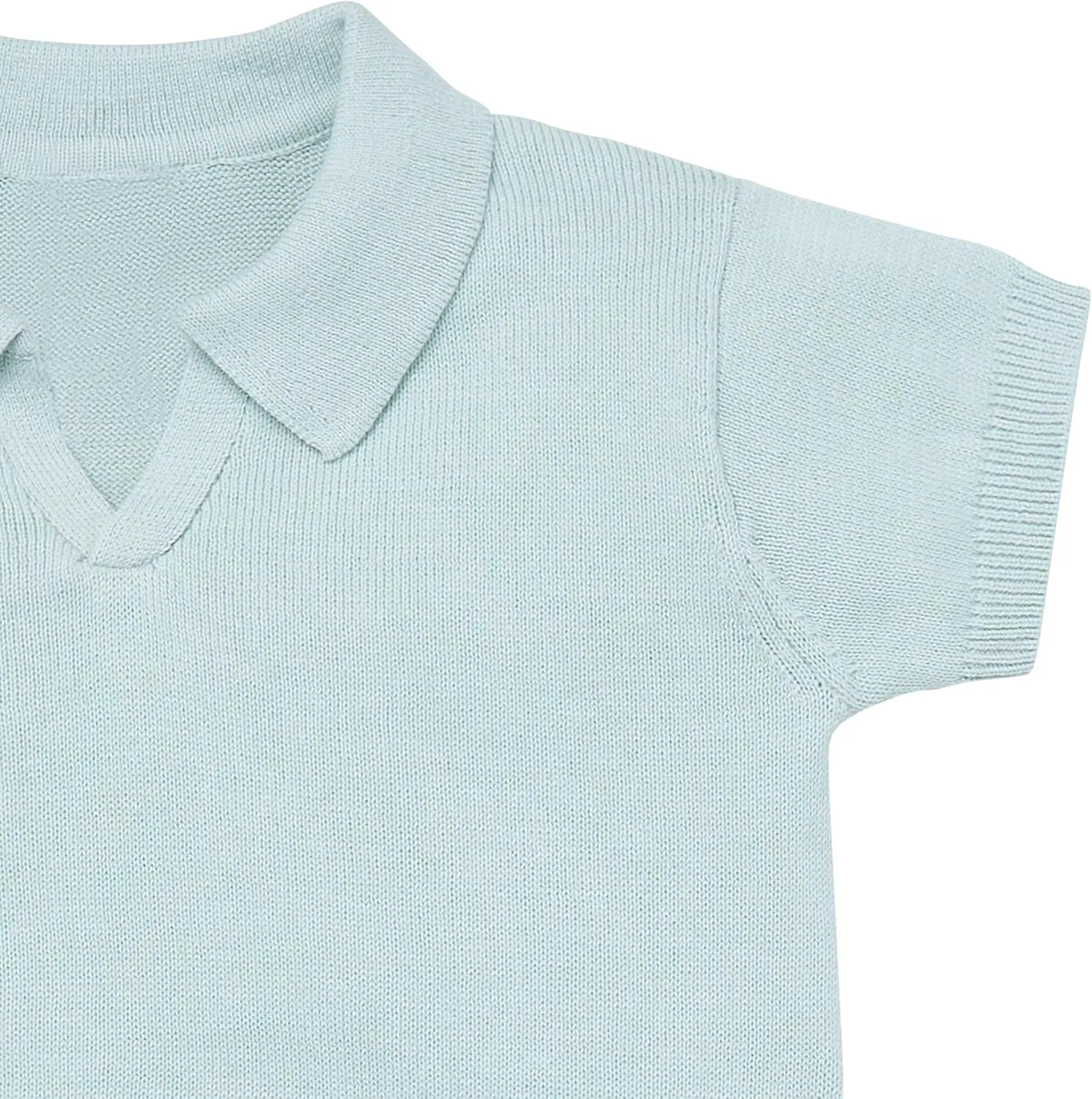 Modern Moments by Gerber Baby Boys 2-piece Johnny Collar Sweater and Short Set