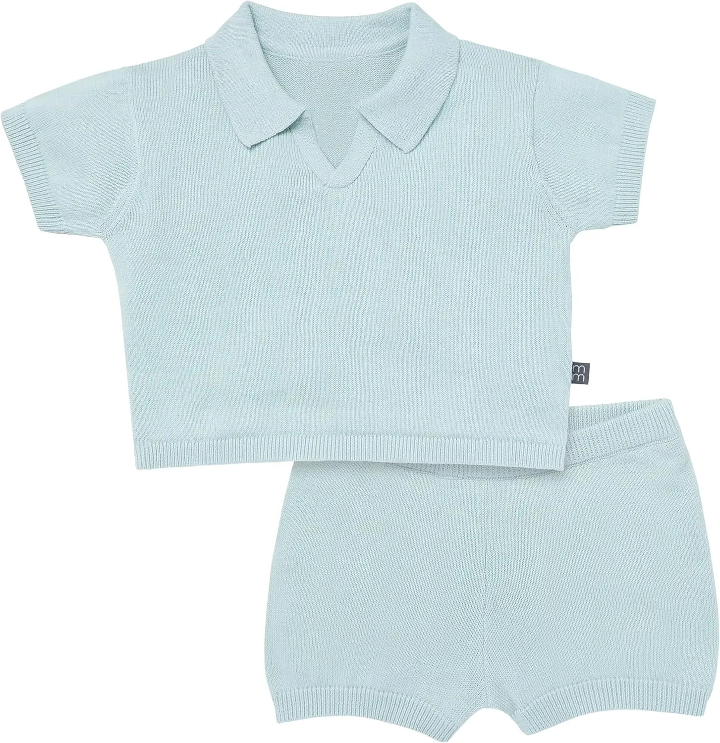 Modern Moments by Gerber Baby Boys 2-piece Johnny Collar Sweater and Short Set