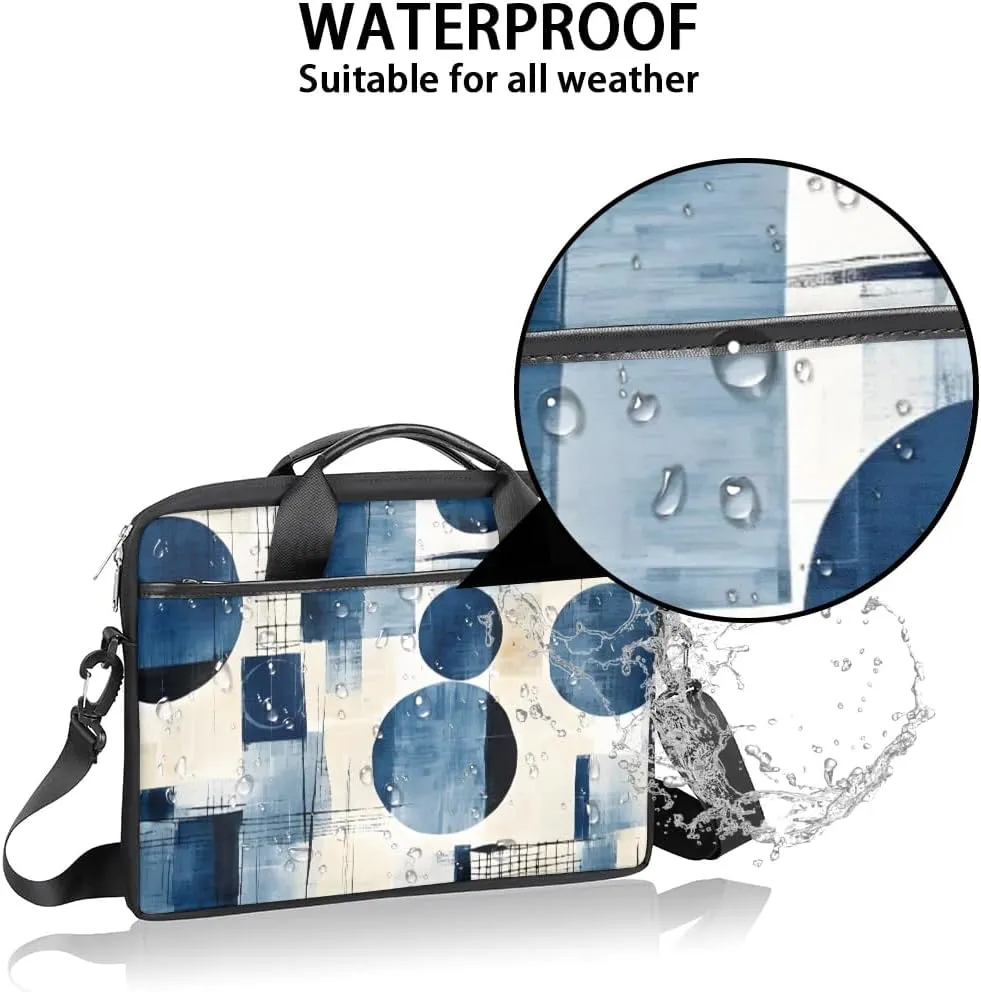 Modern Polka Dots Print 15 Inch Laptop Bag Women Men Laptop Carrying Case