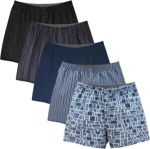 Natural Feelings Classic Boxers Shorts Cotton Woven Mens Underwear Boxers Pack