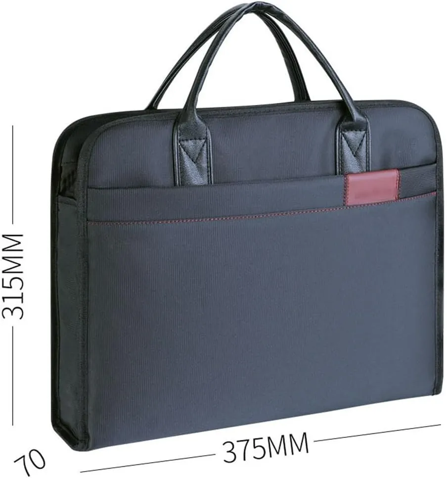 Oxford Cloth Bag Portable Business Male Storage Pouch Large Capacity Zipper Conference Briefcase