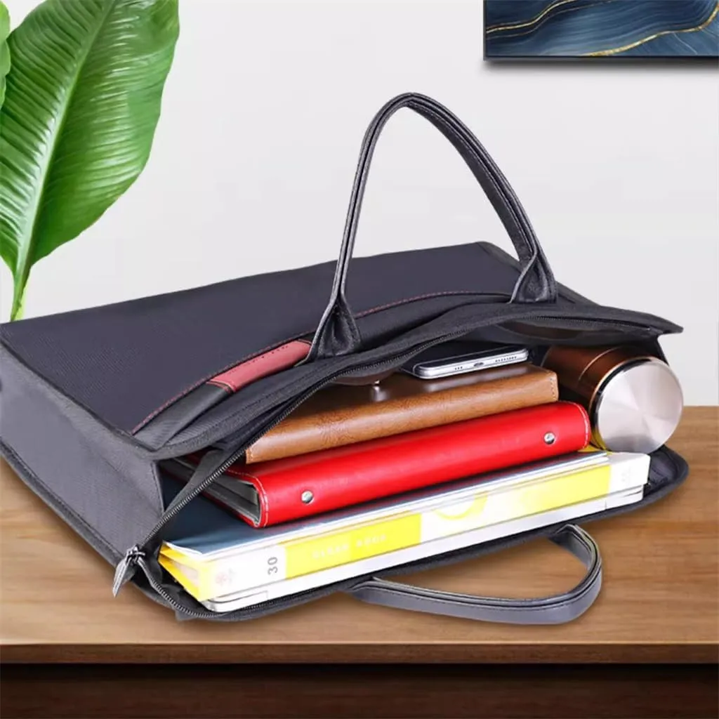 Oxford Cloth Bag Portable Business Male Storage Pouch Large Capacity Zipper Conference Briefcase