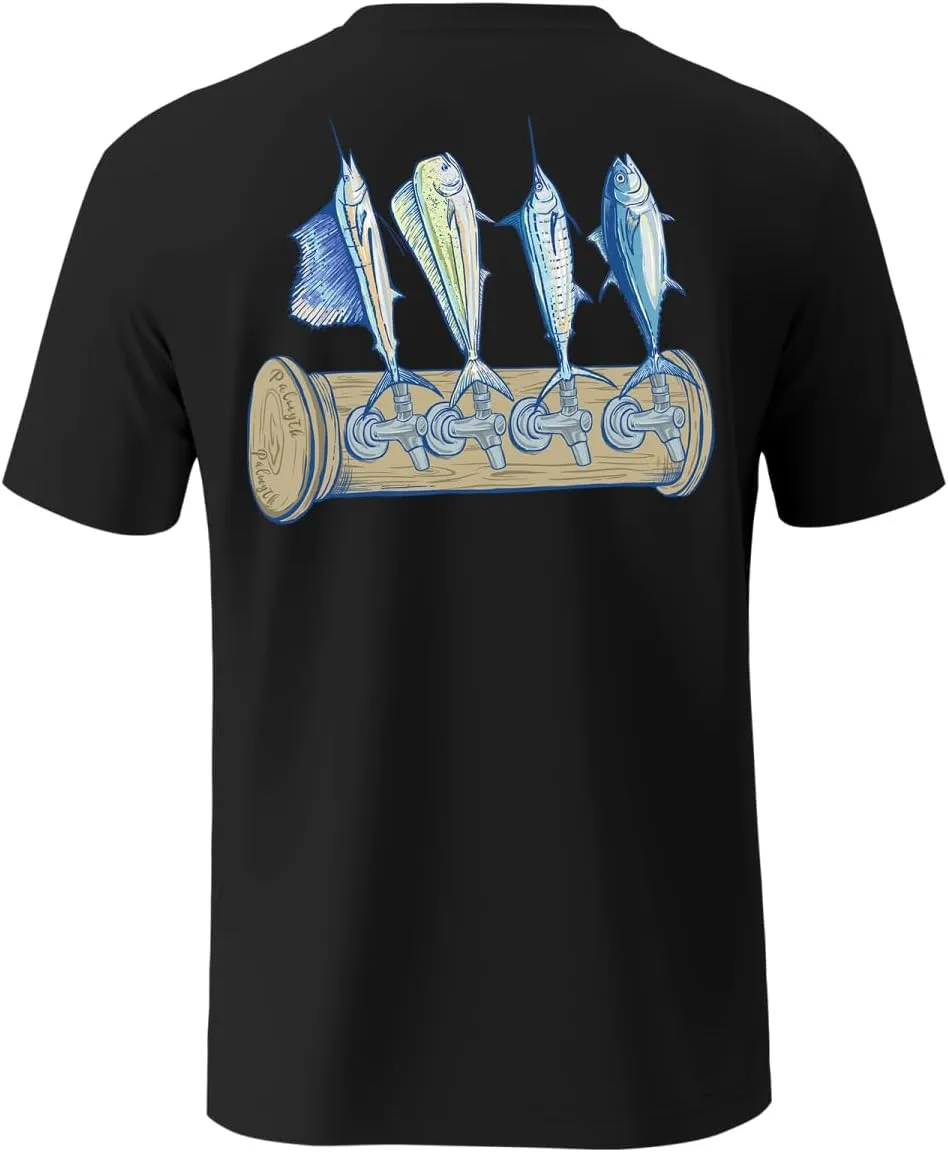 Palmyth Men's Fishing Shirt Short Sleeve T-Shirt Sun Protection UV UPF 50  Tee