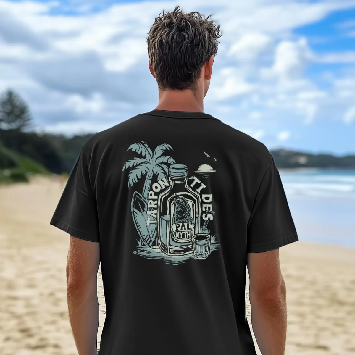 Palmyth Men's Fishing Shirt Short Sleeve T-Shirt Sun Protection UV UPF 50  Tee