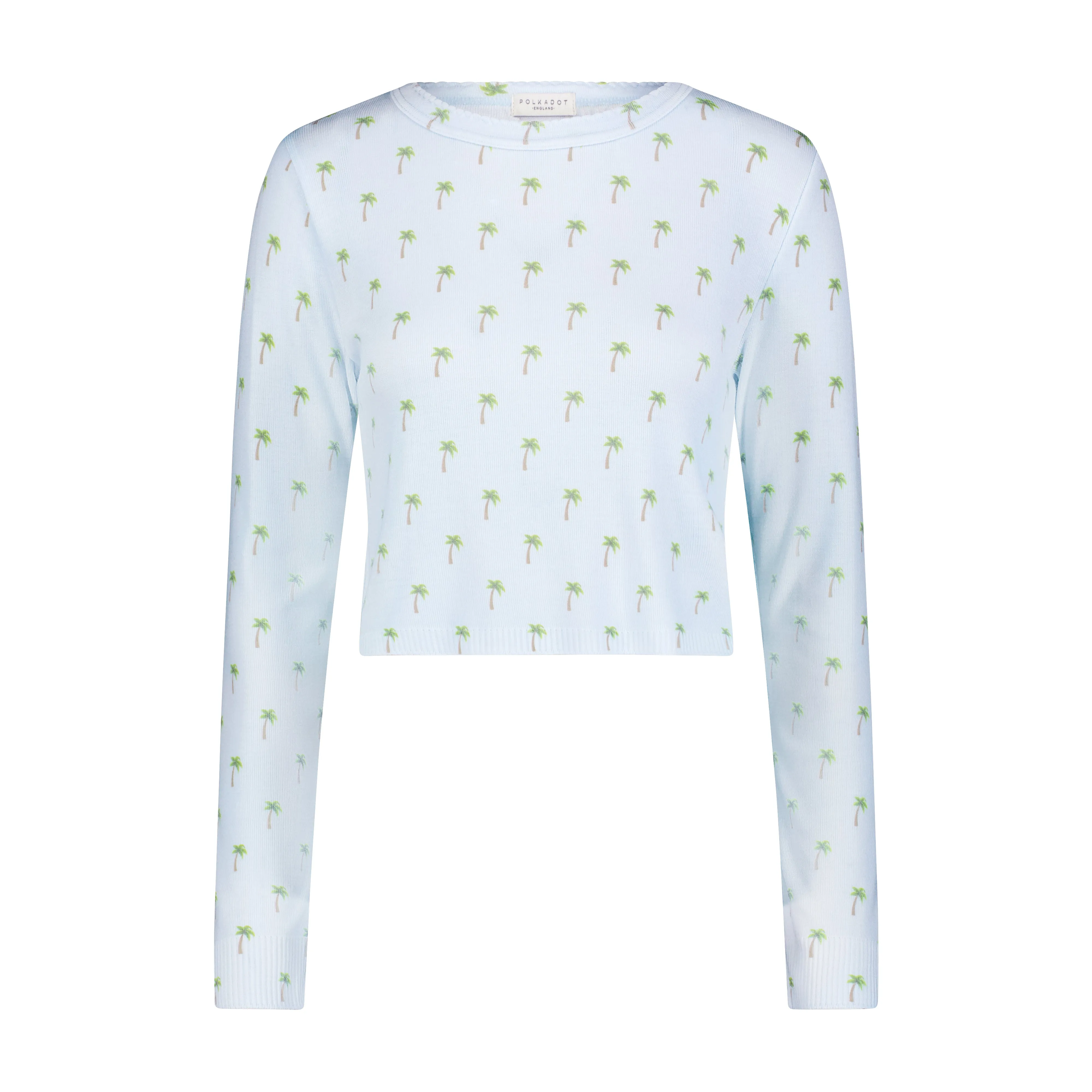 Polkadot PALM SKY Print NELL CROP SLOUCHY