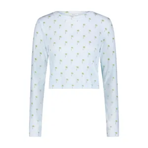 Polkadot PALM SKY Print NELL CROP SLOUCHY