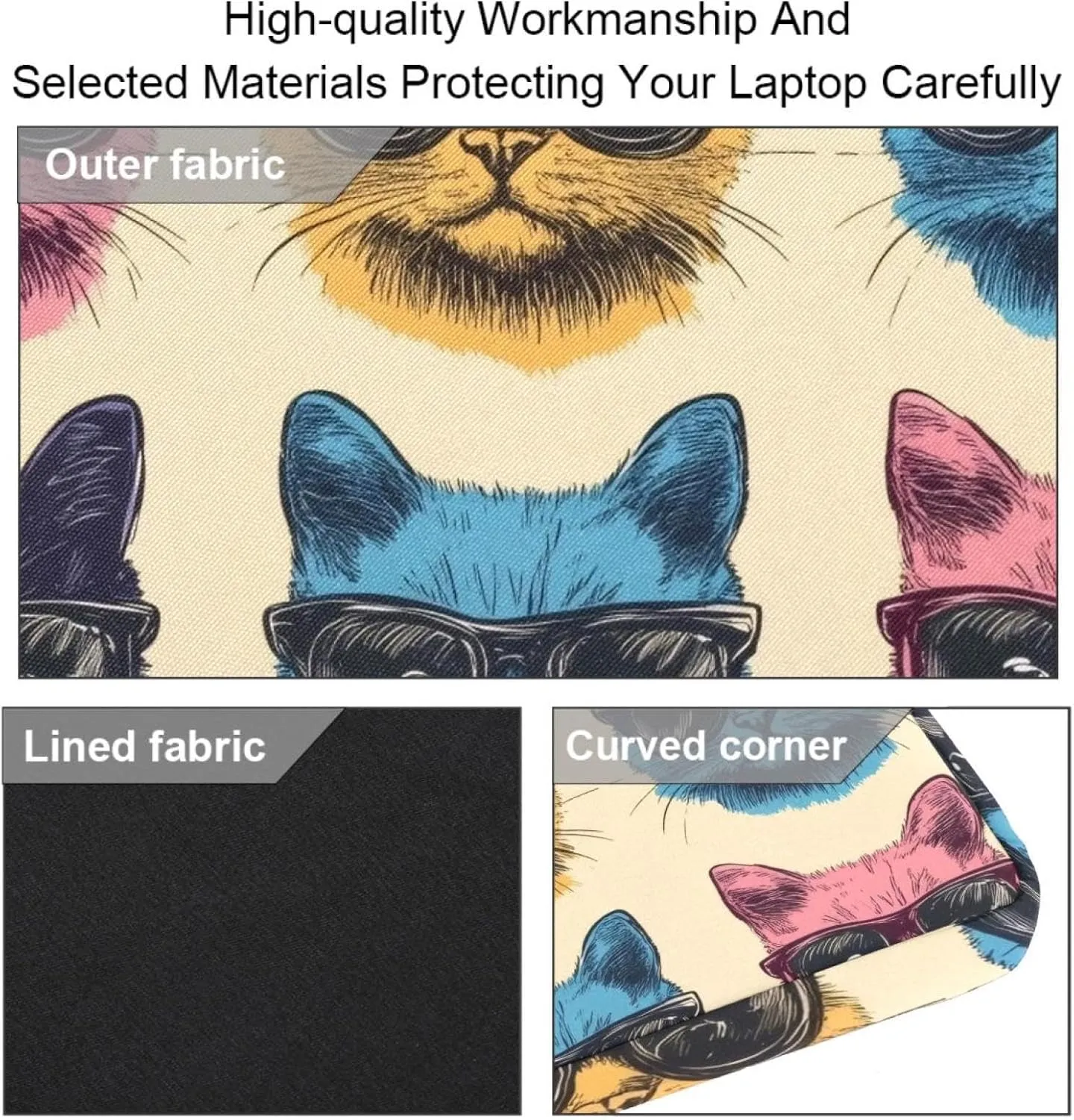Protective Laptop Shoulder Messenger Bag Colorful Abstract Modern Background Briefcase Carrying Case Sleeve