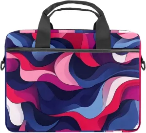 Protective Laptop Shoulder Messenger Bag Colorful Abstract Modern Background Briefcase Carrying Case Sleeve