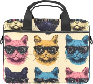 Protective Laptop Shoulder Messenger Bag Colorful Abstract Modern Background Briefcase Carrying Case Sleeve