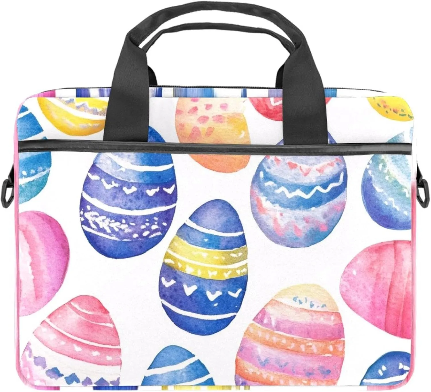Protective Laptop Shoulder Messenger Bag Colorful Abstract Modern Background Briefcase Carrying Case Sleeve