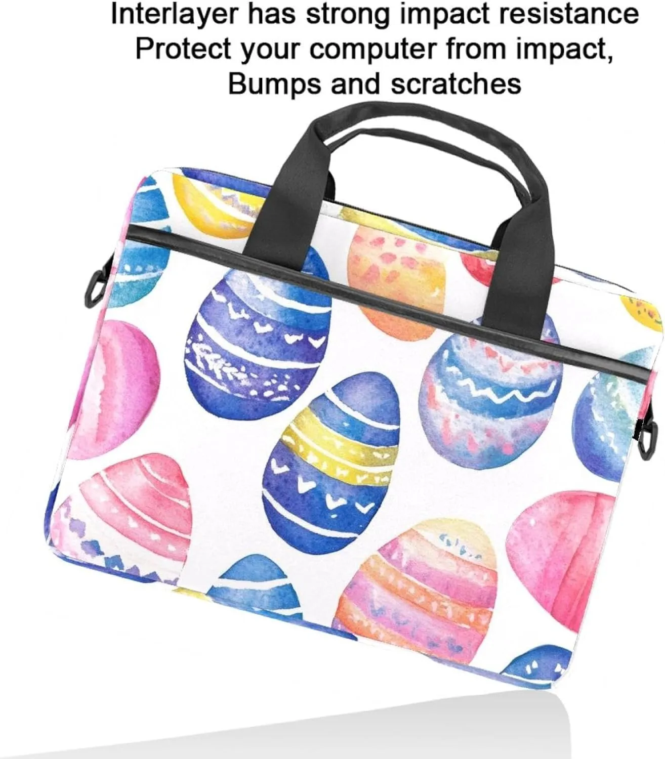 Protective Laptop Shoulder Messenger Bag Colorful Abstract Modern Background Briefcase Carrying Case Sleeve