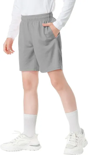 QBK Toddler to Youth Athletic Shorts for Boys and Girls Soccer Basketball Sports