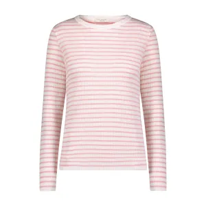 RACHEL SLOUCHY Pink Wide Harbor Rib Stripe