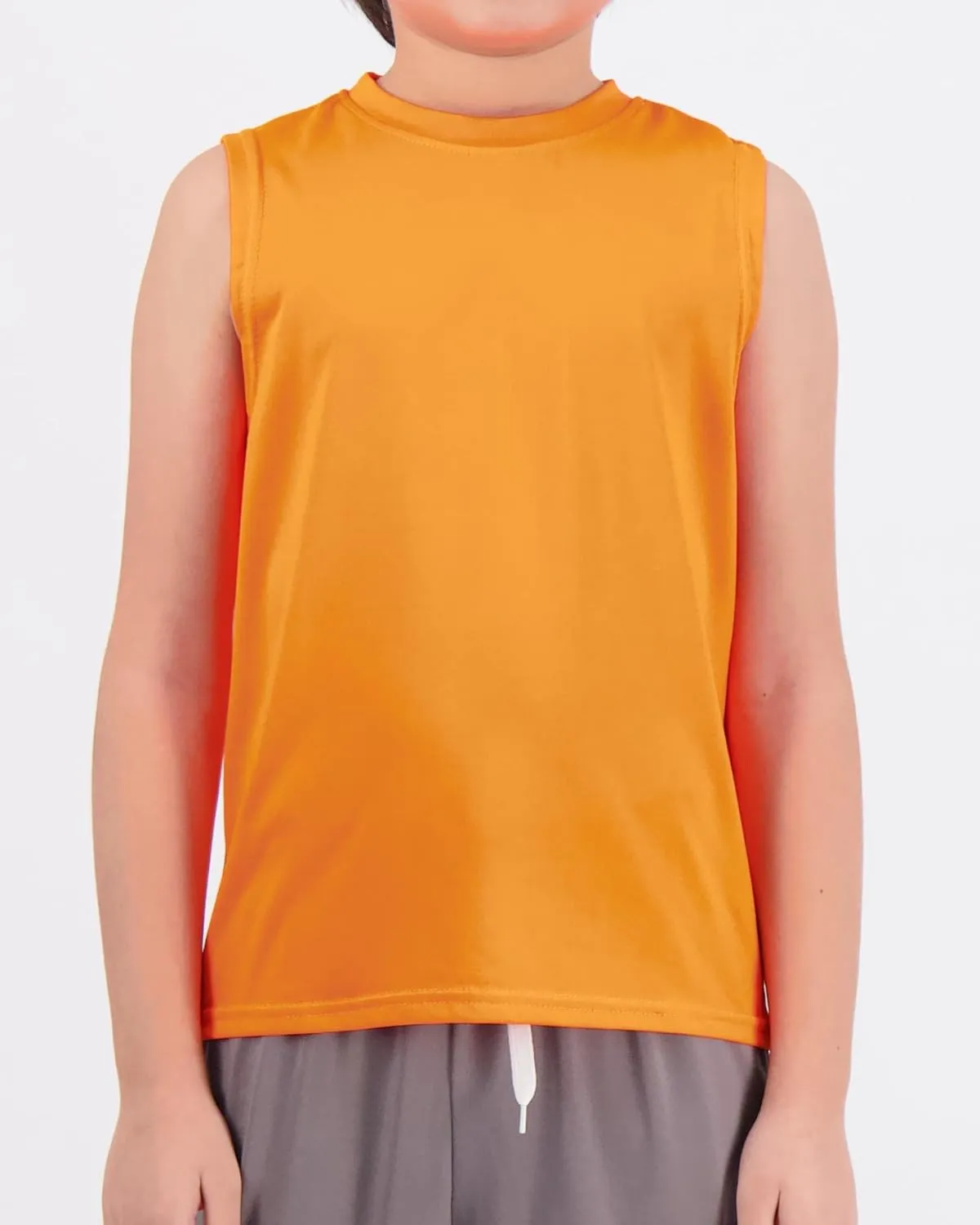 Real Essentials 5 Pack: Boys Dry-Fit Active Athletic Performance Tank Top