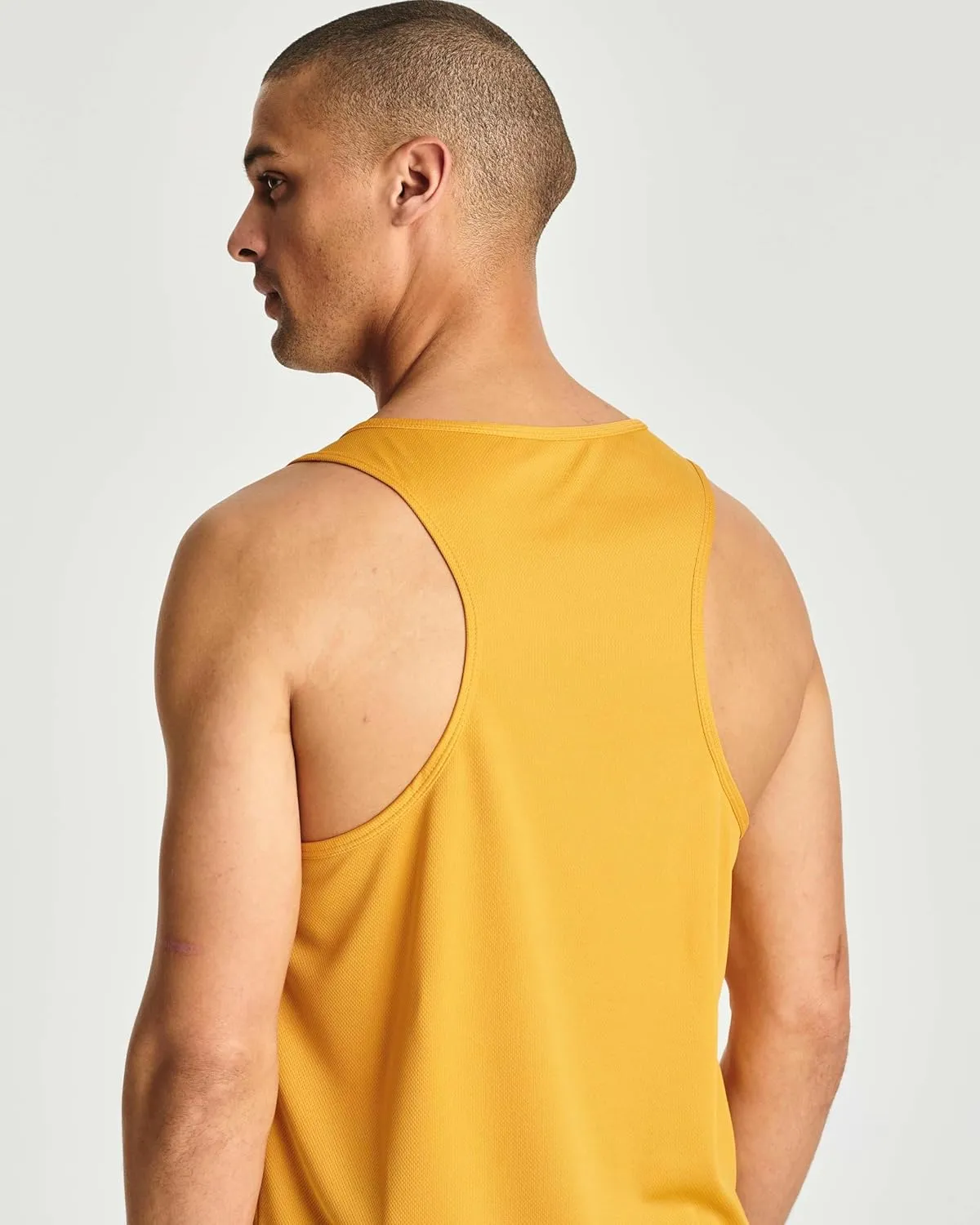 Real Essentials 5 Pack: Men's Mesh Y-Back Muscle Tank Top - Gym Workout & Bodybuilding Fitness (Available in Big & Tall)