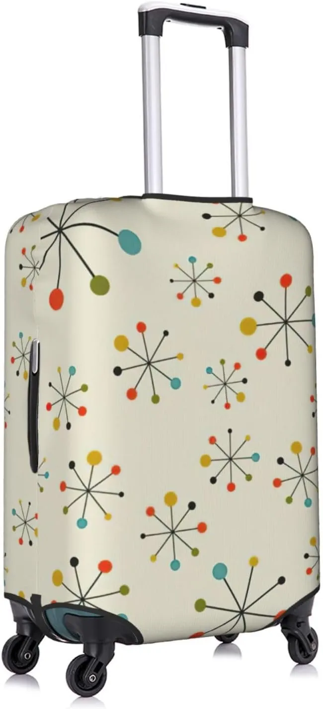 Retro Modern Print Washable Suitcase Cover Protective Luggage Cover Anti Scratch Travel Gear Protector