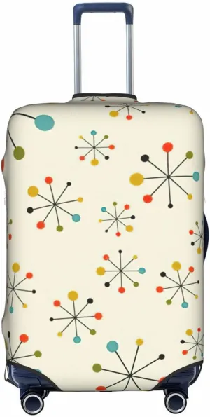 Retro Modern Print Washable Suitcase Cover Protective Luggage Cover Anti Scratch Travel Gear Protector