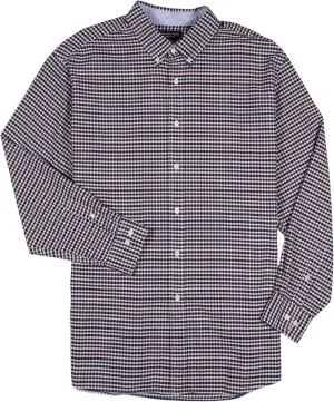 Roundtree & Yorke Lightweight Pinpoint Oxford Men's Long Sleeve Dress Shirt - Regular Sizes